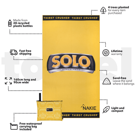 Solo - Recycled Sand Free Beach Towel