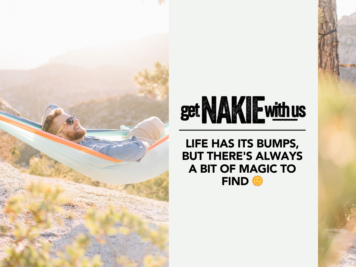 Life has its bumps, but there's always a bit of magic to find 🌞