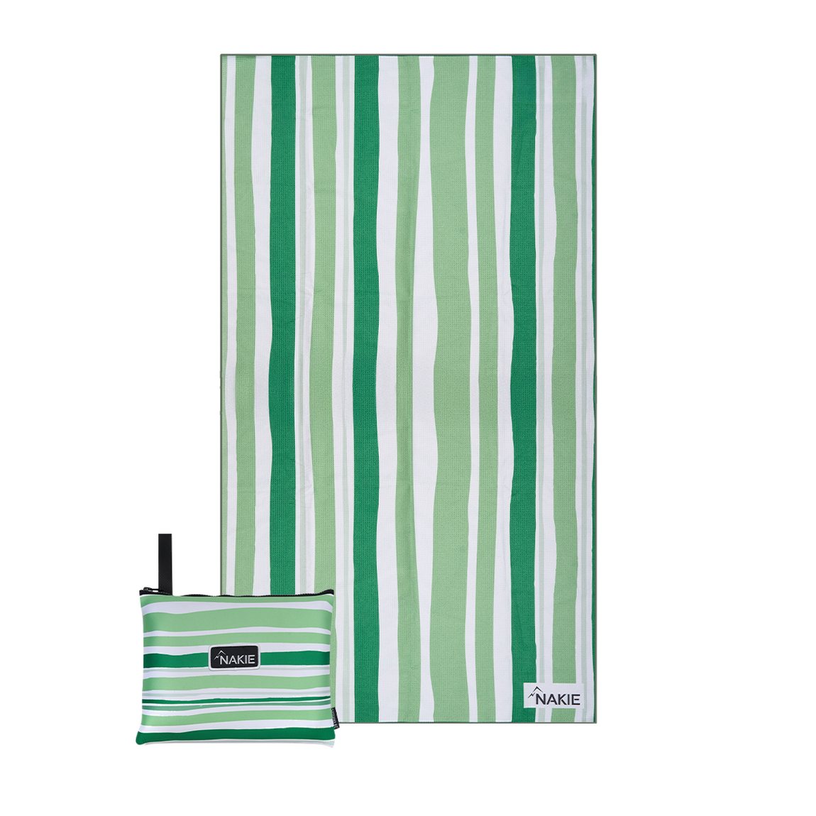 Daintree Green - Recycled Sand Free Beach Towel