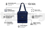 Classic Navy - Recycled Tote Bag preview #3