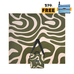 XL Eucalyptus Green - Recycled Sand Free Beach Towel Double preview #1