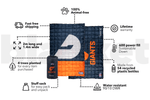 GWS Giants - AFL Sustainable Down Puffy Blanket preview #3