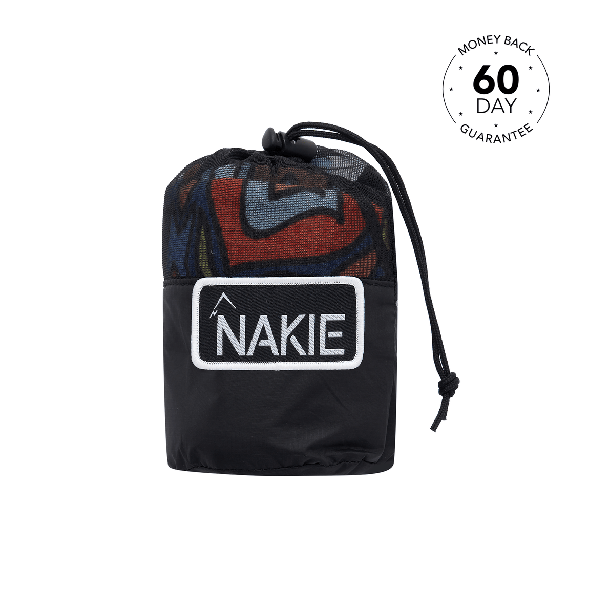 Studio shot of Nakie's gym towel, featuring its absorbent and quick-drying properties, ideal for workouts and fitness enthusiasts.