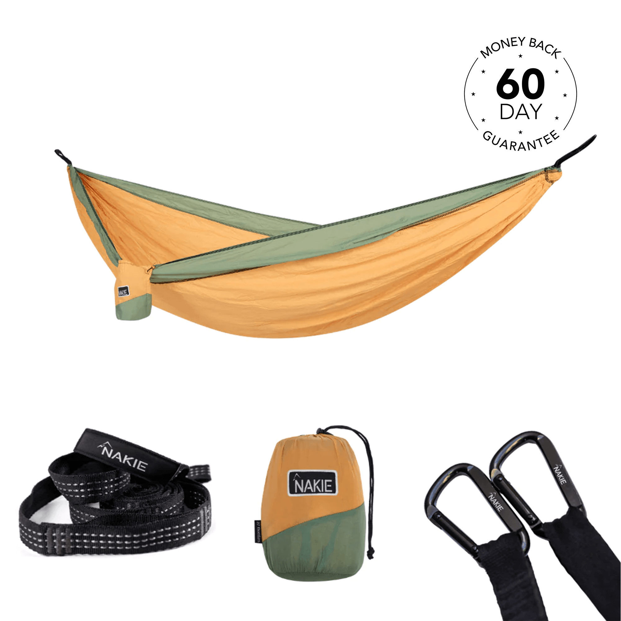 Golden Mango - Recycled Hammock with Straps