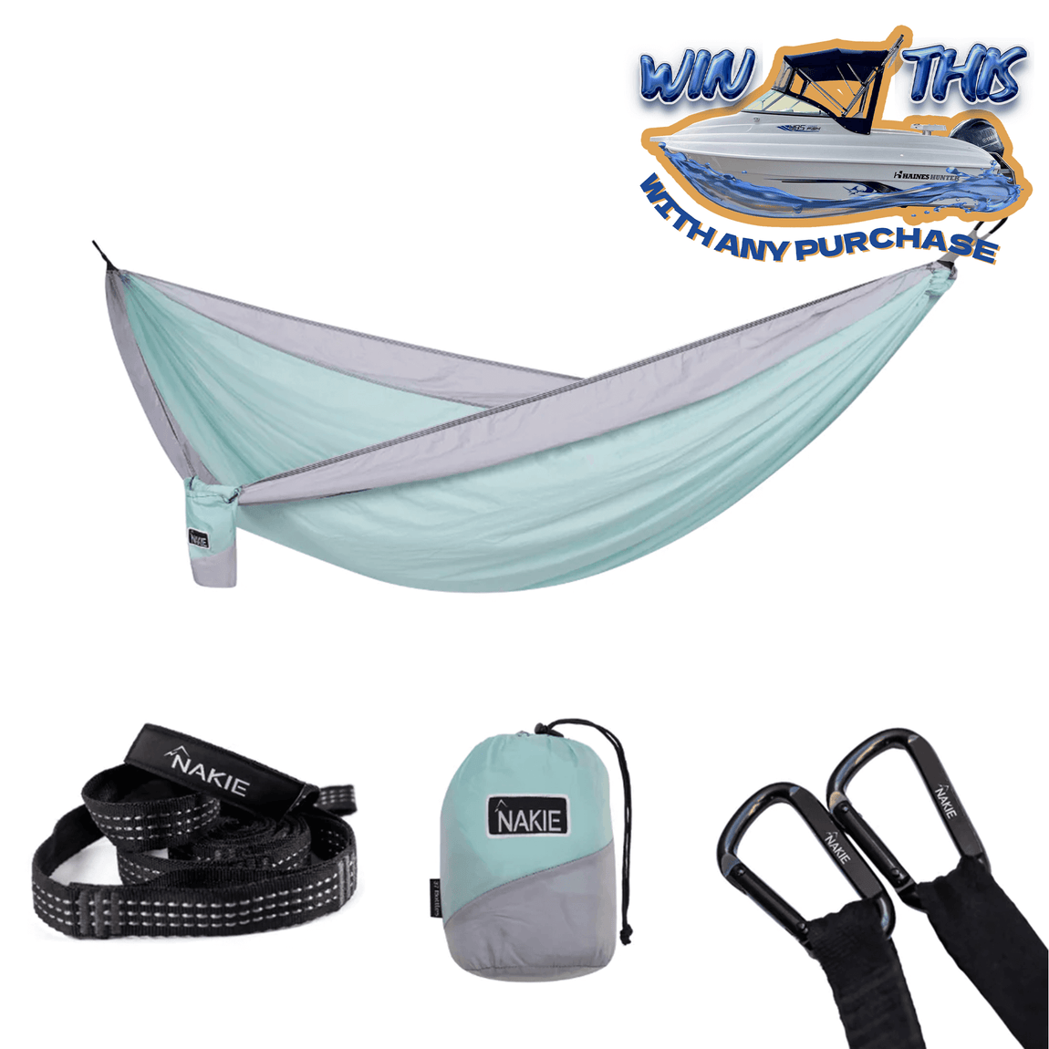 Twilight Blue - Recycled Hammock with Straps