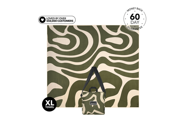 XL Eucalyptus Green - Recycled Sand Free Beach Blanket