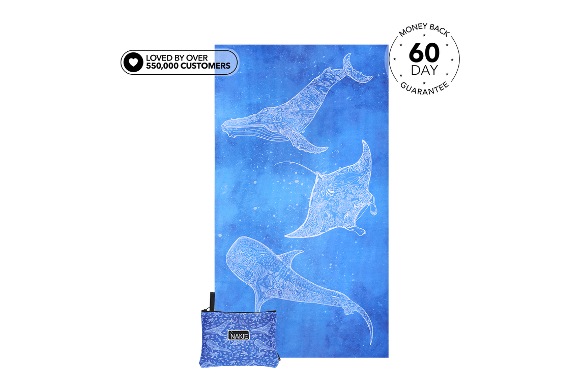 Underwater Magic - Recycled Sand Free Beach Towel