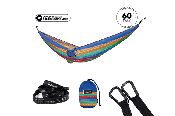 Wild Fiesta - Recycled Hammock with Straps