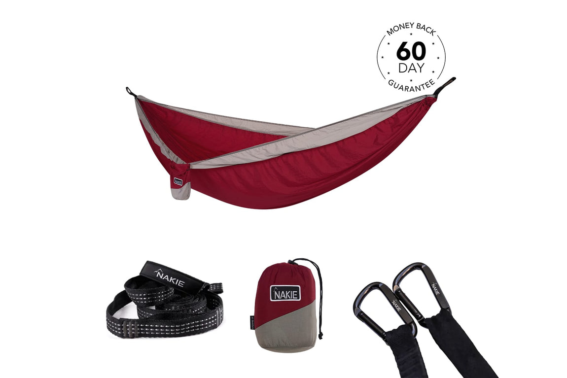 Merlot Red - Recycled Hammock with Straps