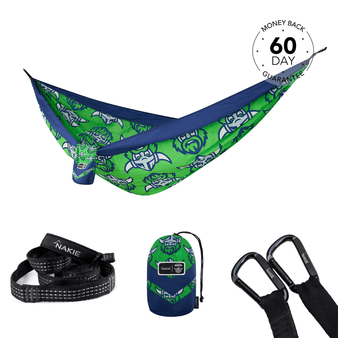 Raiders - NRL Recycled Hammock with Straps