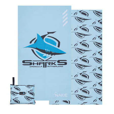 Sharks - NRL Recycled Sand Free Beach Towel