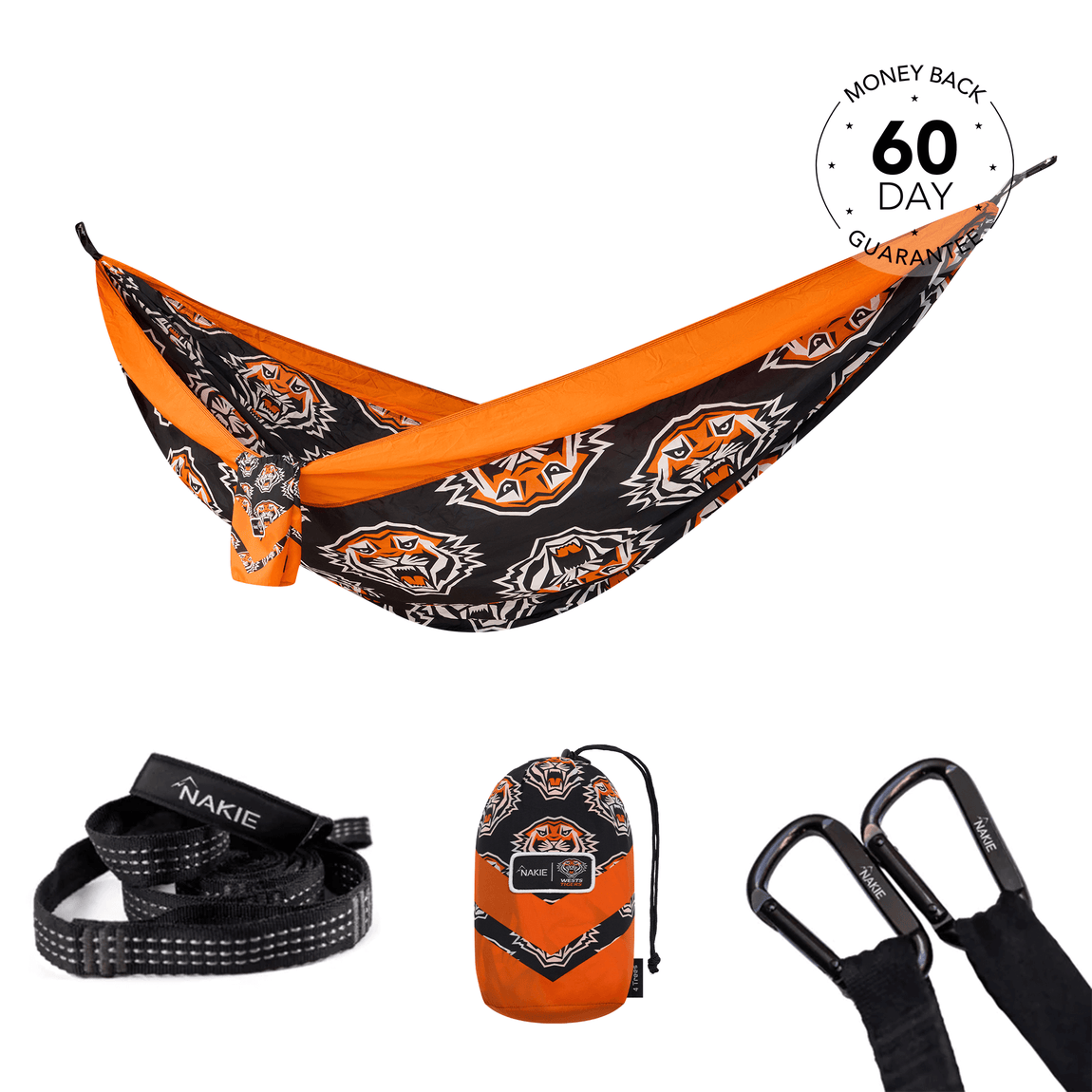 Tigers - NRL Recycled Hammock with Straps