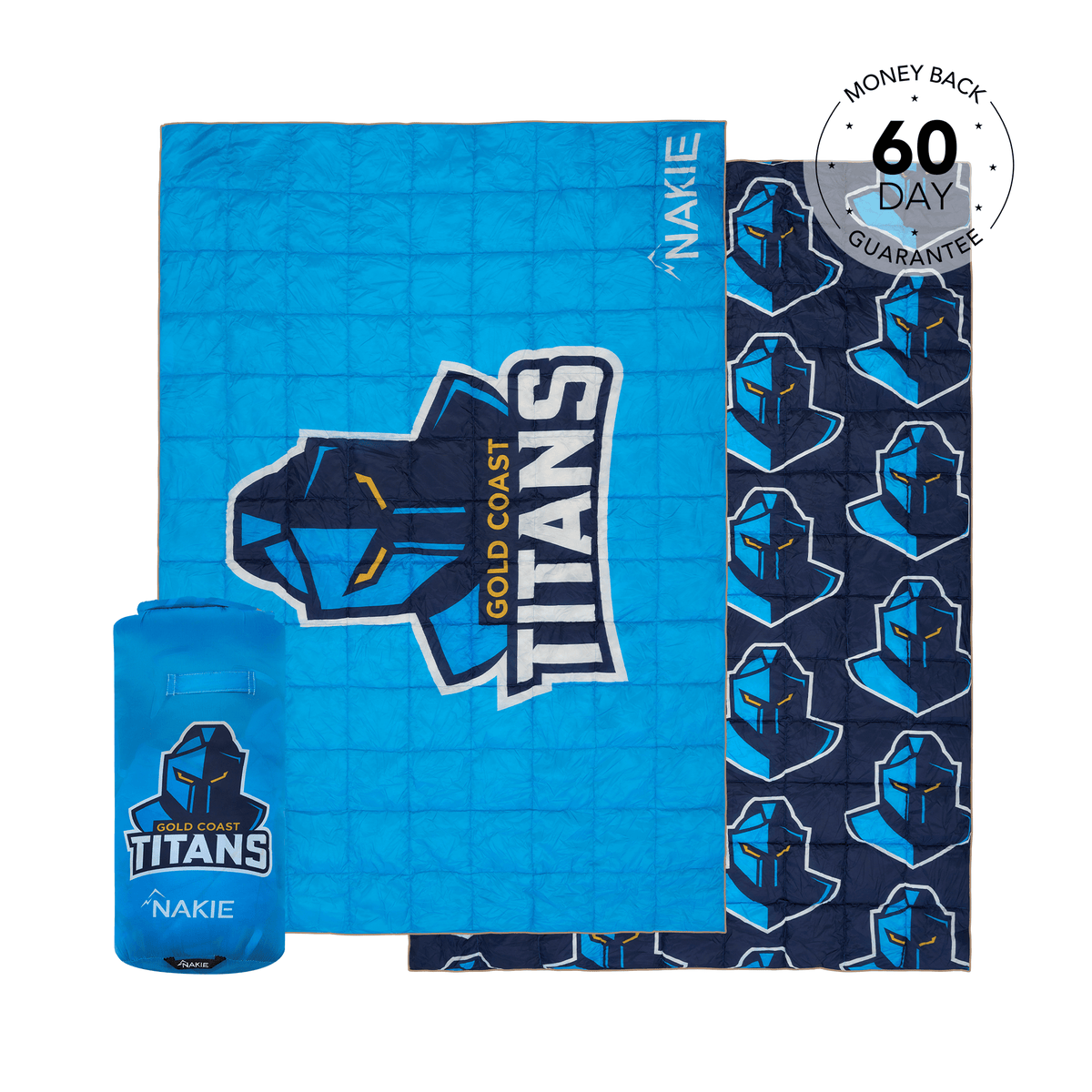 Titans - NRL Sustainable Down Puffy Blanket | Made From 100% Recycled ...