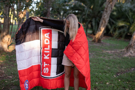 St Kilda Saints - AFL Sustainable Down Puffy Blanket