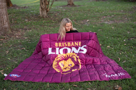 Brisbane Lions - AFL Sustainable Down Puffy Blanket