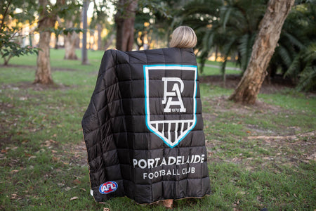 Port Adelaide Power - AFL Sustainable Down Puffy Blanket