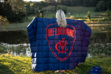 Melbourne Demons - AFL Sustainable Down Puffy Blanket