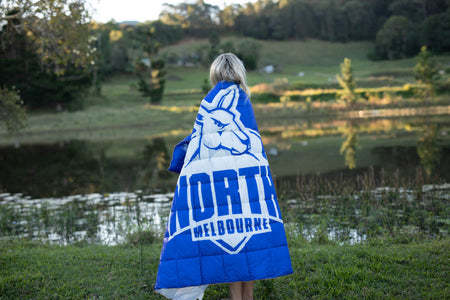North Melbourne Kangaroos - AFL Sustainable Down Puffy Blanket