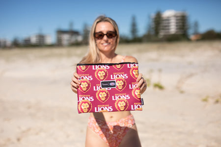 Brisbane Lions - AFL Recycled Sand Free Beach Towel