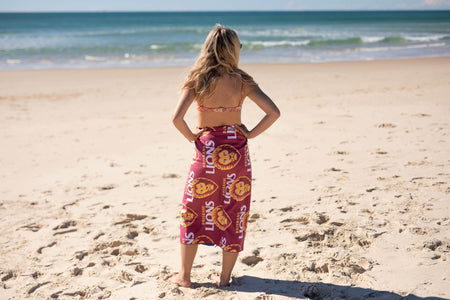 Brisbane Lions - AFL Recycled Sand Free Beach Towel