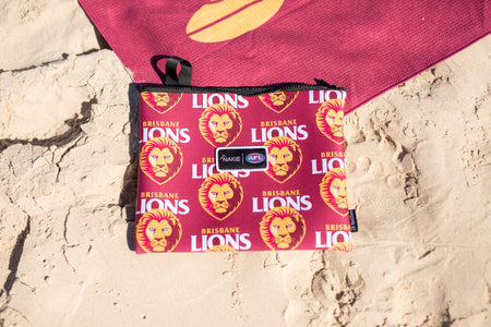 Brisbane Lions - AFL Recycled Sand Free Beach Towel