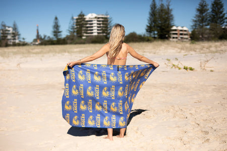 West Coast Eagles - AFL Recycled Sand Free Beach Towel