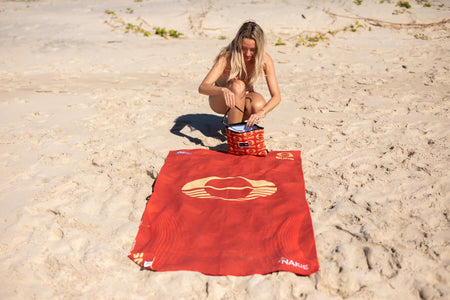 Gold Coast SUNS - AFL Recycled Sand Free Beach Towel