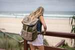 Olive Green - Recycled Travel Backpack preview #9
