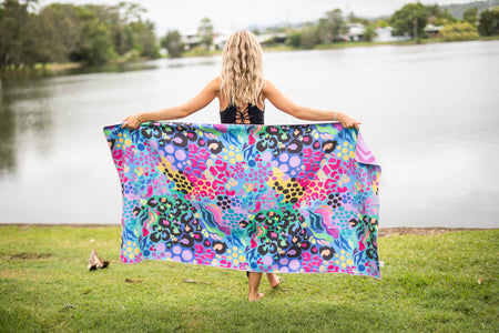 Kasey Rainbow - Recycled Sand Free Beach Towel