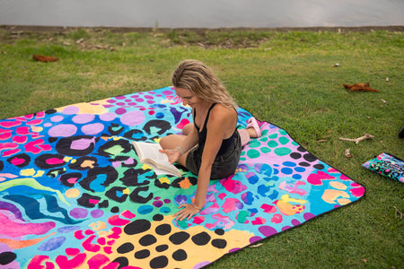 Kasey Rainbow - Recycled Picnic Blanket