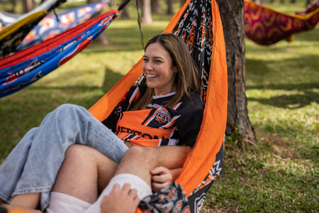 Tigers - NRL Recycled Hammock with Straps