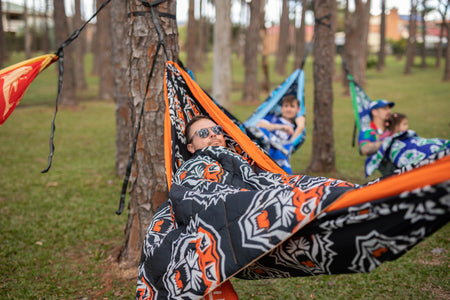 Tigers - NRL Recycled Hammock with Straps