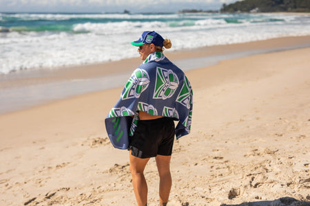 Warriors - NRL Recycled Sand Free Beach Towel