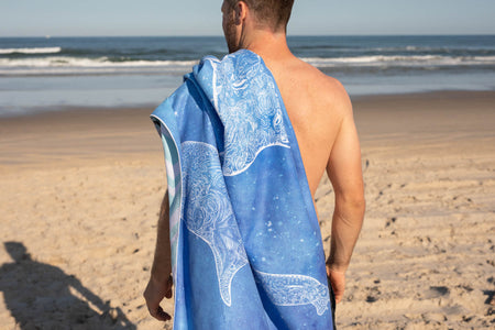 Underwater Magic - Recycled Sand Free Beach Towel