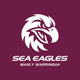 Sea Eagles - NRL Recycled Sand Free Beach Towel colour swatch