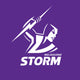 Storm - NRL Recycled Sand Free Beach Towel colour swatch