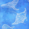 Underwater Magic - Recycled Sand Free Beach Towel swatch 1.0