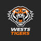 Tigers - NRL Recycled Sand Free Beach Towel colour swatch