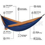 Recycled Hammock with Straps - All Colours
